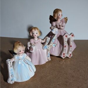 Vintage Porcelain Joseph Originals birthday angels 1st,  4th, and 11th available